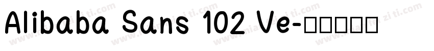 Alibaba Sans 102 Ve字体转换